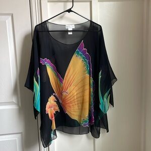 Drapers & Damon dressy black blouse. Size 1X